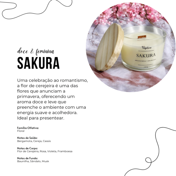 Vela Aromática Vagalume - Sakura - Image 4