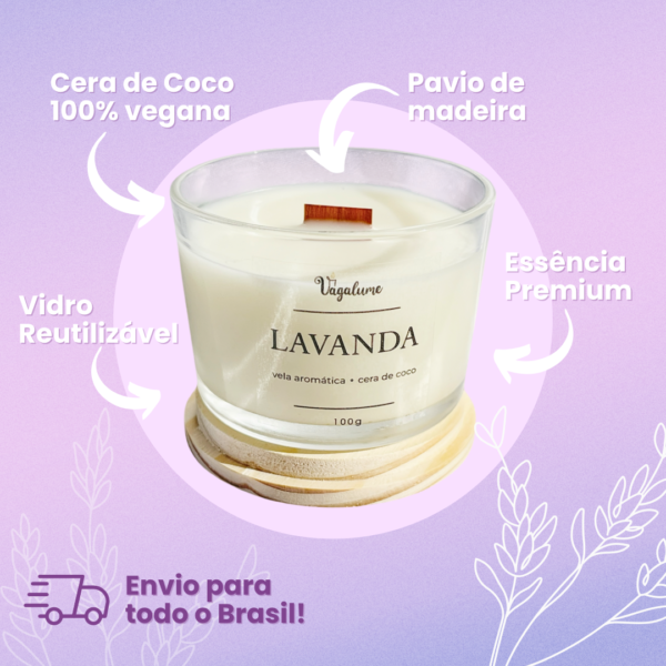 Vela Aromática Vagalume - Lavanda - Image 5